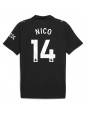 Billige Manchester City Nico Gonzalez #14 Bortedrakt 2025-26 Kortermet